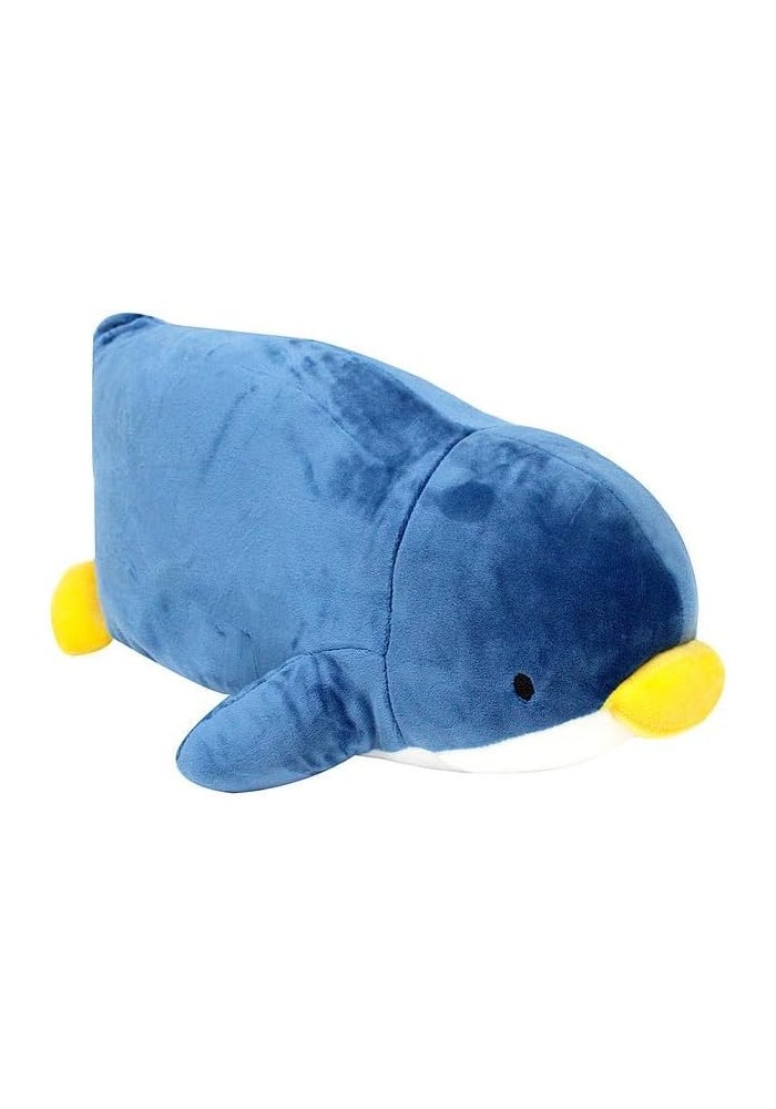 DAISO Navy Blue Penguin Hug Pillow - Image 2